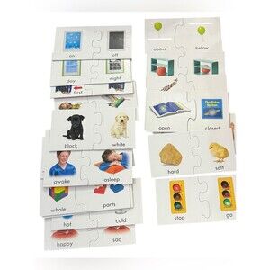 Opposites Matching Educational Learning Screen-Free Kids Floor Puzzle Toy.